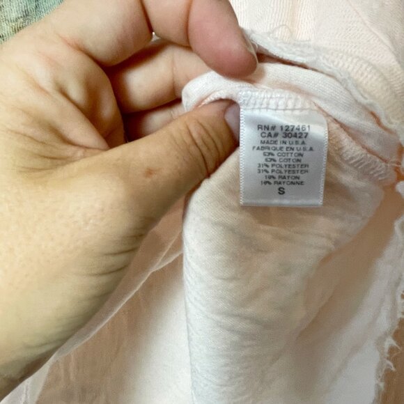 Wildfox Pineapple Graphic Long Sleeve Crop Top T-Shirt Orange S Womens Crew Neck - Picture 4 of 7